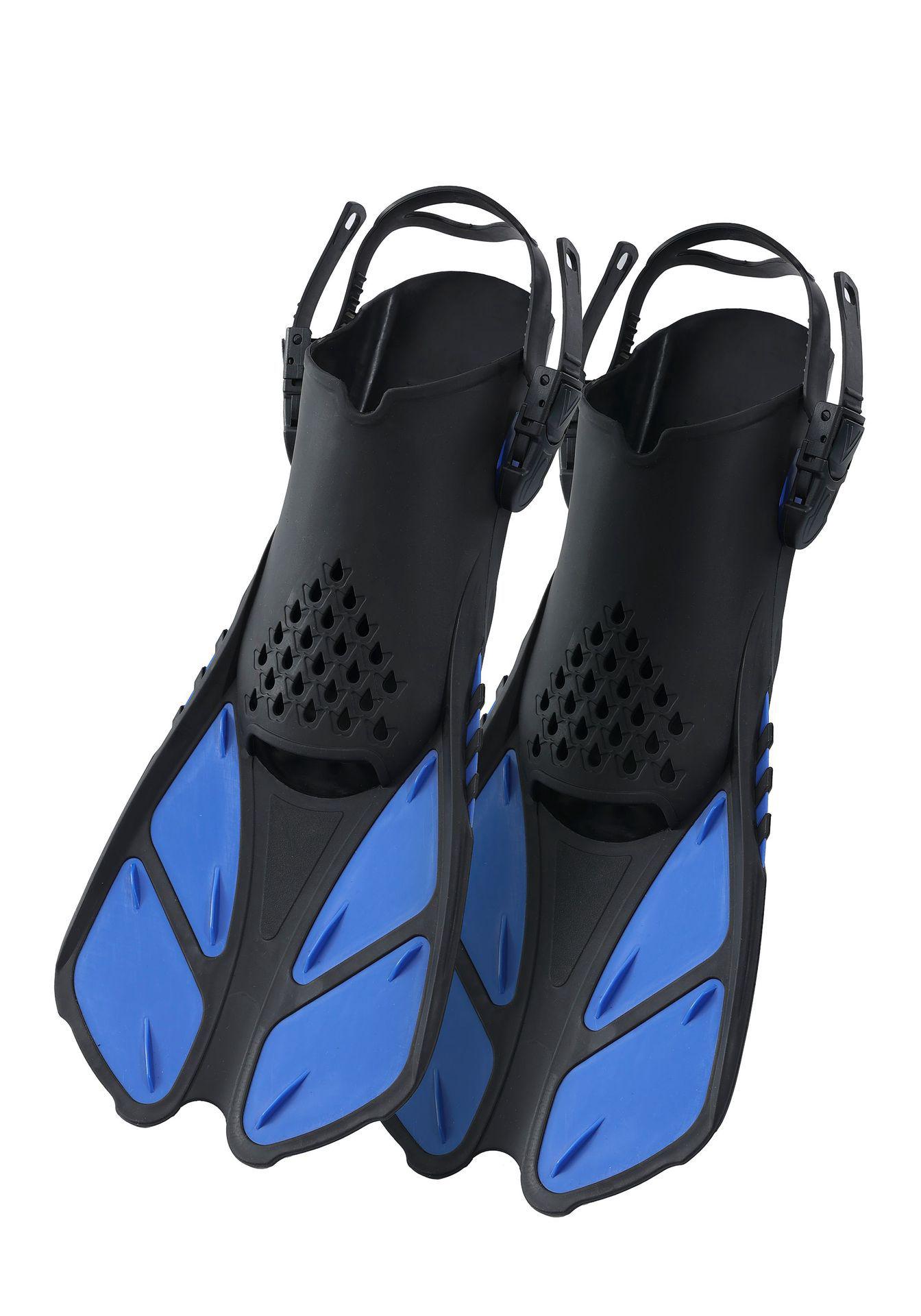 

Universal Adjustable Snorkeling Fins for Men & Women: Adult Diving, Swimming, Mermaid Short Fins Large-XLarge королевский синий