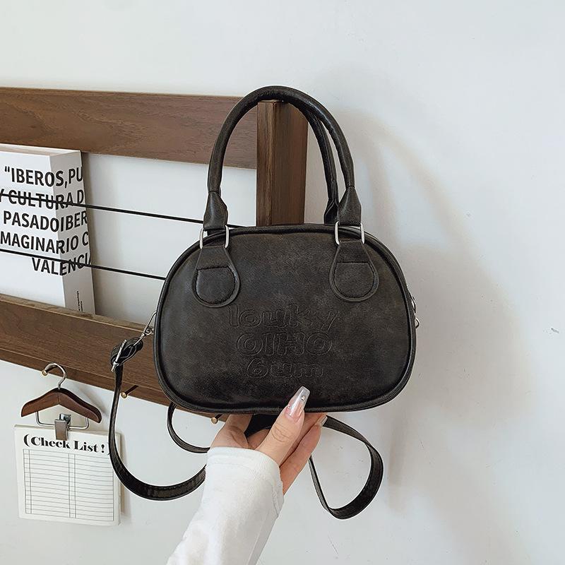 Niche Retro Maillard Style Handbag Women's 2025 New Versatile Korean Fashion Textured Shoulder Messenger Bag
