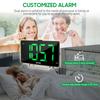 Digital Alarm Clock Radio with Dual Alarm Dimmer 9-inch LED Display FM Radio Sleep Timer Adjustable