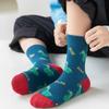 5 Pairs Autumn Winter New Style Children's Socks Mid-high Long Dinosaur Cartoon Design Boys Girls Baby Cartoon Socks Wholesale