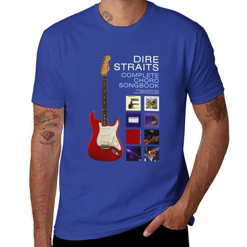 Cancionero Completo De Acordes De Dire Straits Camiseta Clásica T-Shirt Customizeds Hippie Clothes Men T Shirt