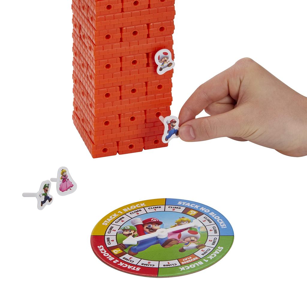 Hasbro Gaming Jenga Super Mario Super Mario Block Stacking Tower Game for Ages E9487 Genuine Product Fans, 8+