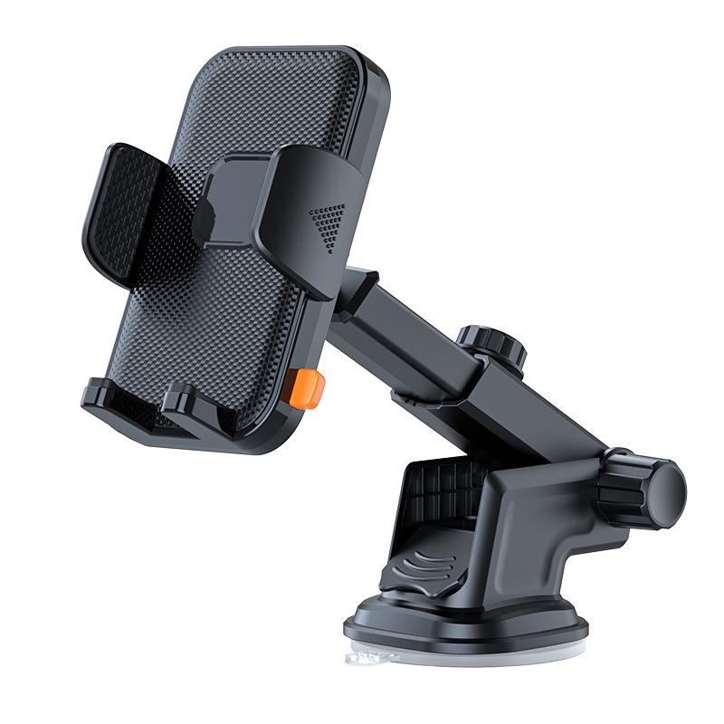 Universal Car Phone Holder with Suction Cup - Compatible with Dashboard, Glass, and Console for Telescopic Navigation.