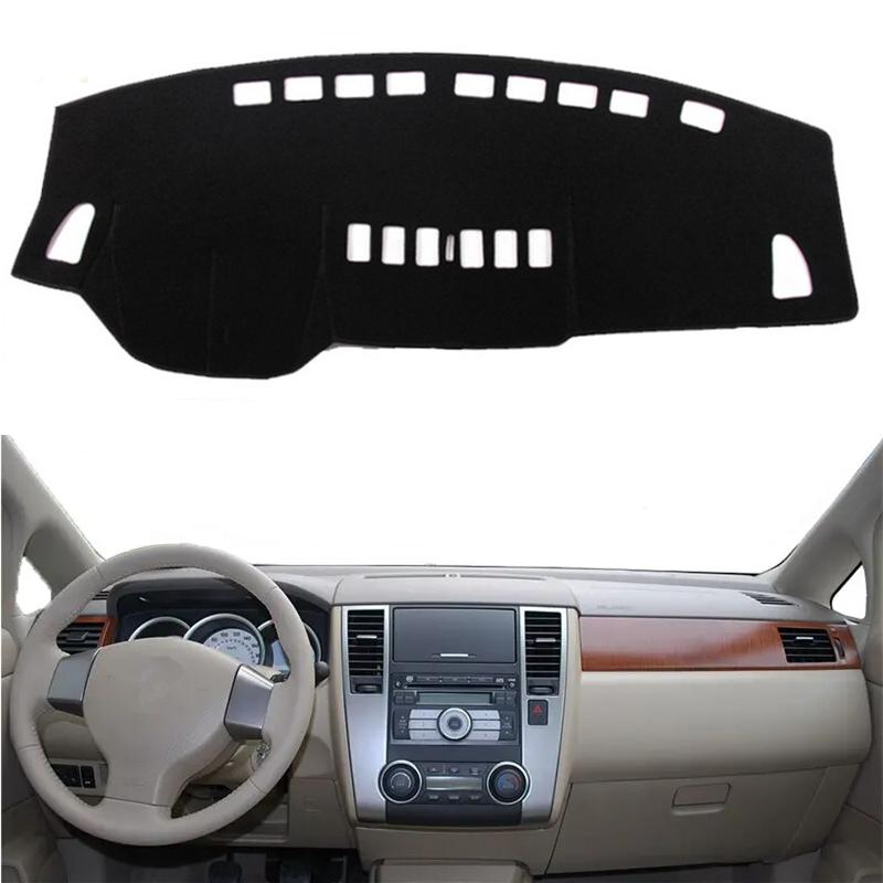 

Для Nissan Versa Tiida C11 2007 2008 2009 2010 2011 Накладка на панель приборов Dashmat Коврик на панель приборов Защита от солнца Защита коврика Автоаксессуары Black(Black Edge)