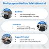 3-in-1 Foldable Bedside Grab Bar Elderly People Using Multipurpose Bedside Safety Handrail With Storage Pouch Bedside Handrail