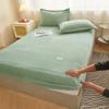 High-quality Soft Velvet Fitted Sheet with Elastic Bands Non Slip Adjustable Mattress Covers for Single Double King Queen Bed 160x200cm
