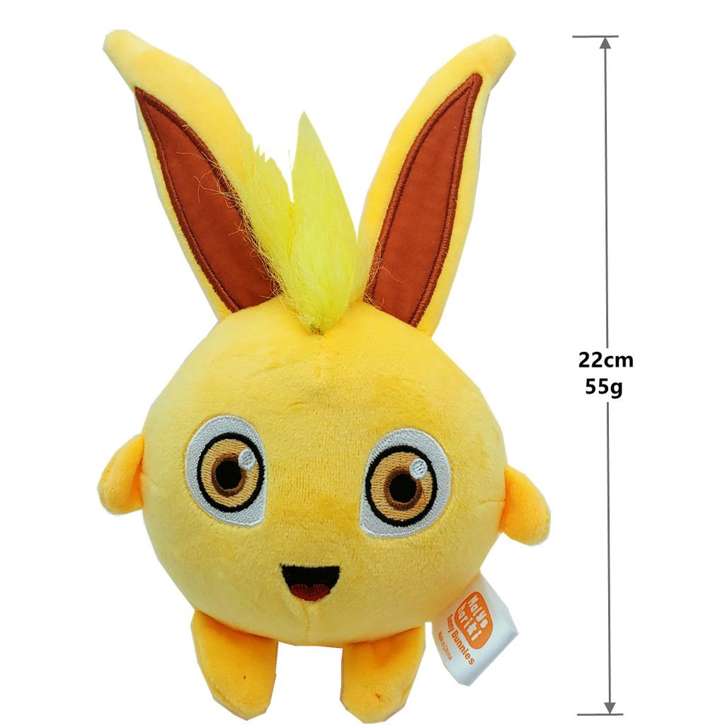 5pcs Sunny Bunnies Plush Dolls Cute Happy Rabbit Sleeping Cartoon Peluches for Girls Birthday Gifts Soft Stuffed Animals Doll
