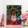 Full Drill Square Diamond Painting Christmas Cat Diamond Embroidery Dog Animal Mosaic Needlework Craft Kit
