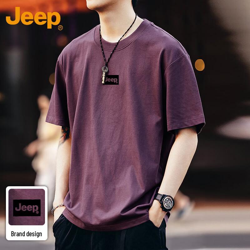 

JEEP Men s Summer Printed Loose Casual Short Sleeve T-Shirt M