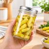500ml Transparent Glass Storage Jar with Metal Screw Lid
