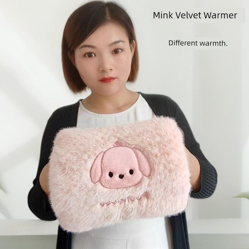 Hot Water Bag Water Injection Thickened Explosion-Proof Warm Hands Warm Feet Hot Compress Belly Warming Irrigation Hand Warmer Student Plush Warm