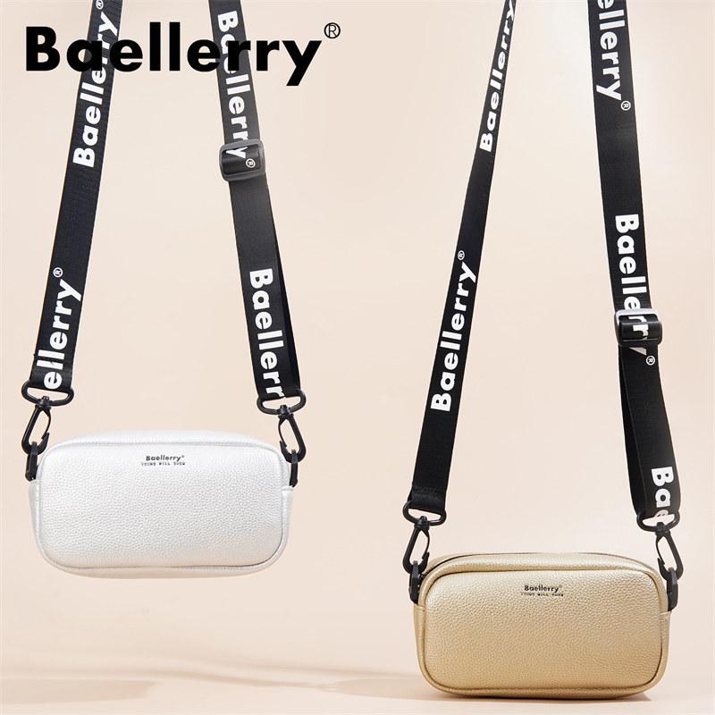 Baellerry Women Shoulder Bags Artificial Leather Crossbody Bag for Ladies Zipper Phone Bags Handbags