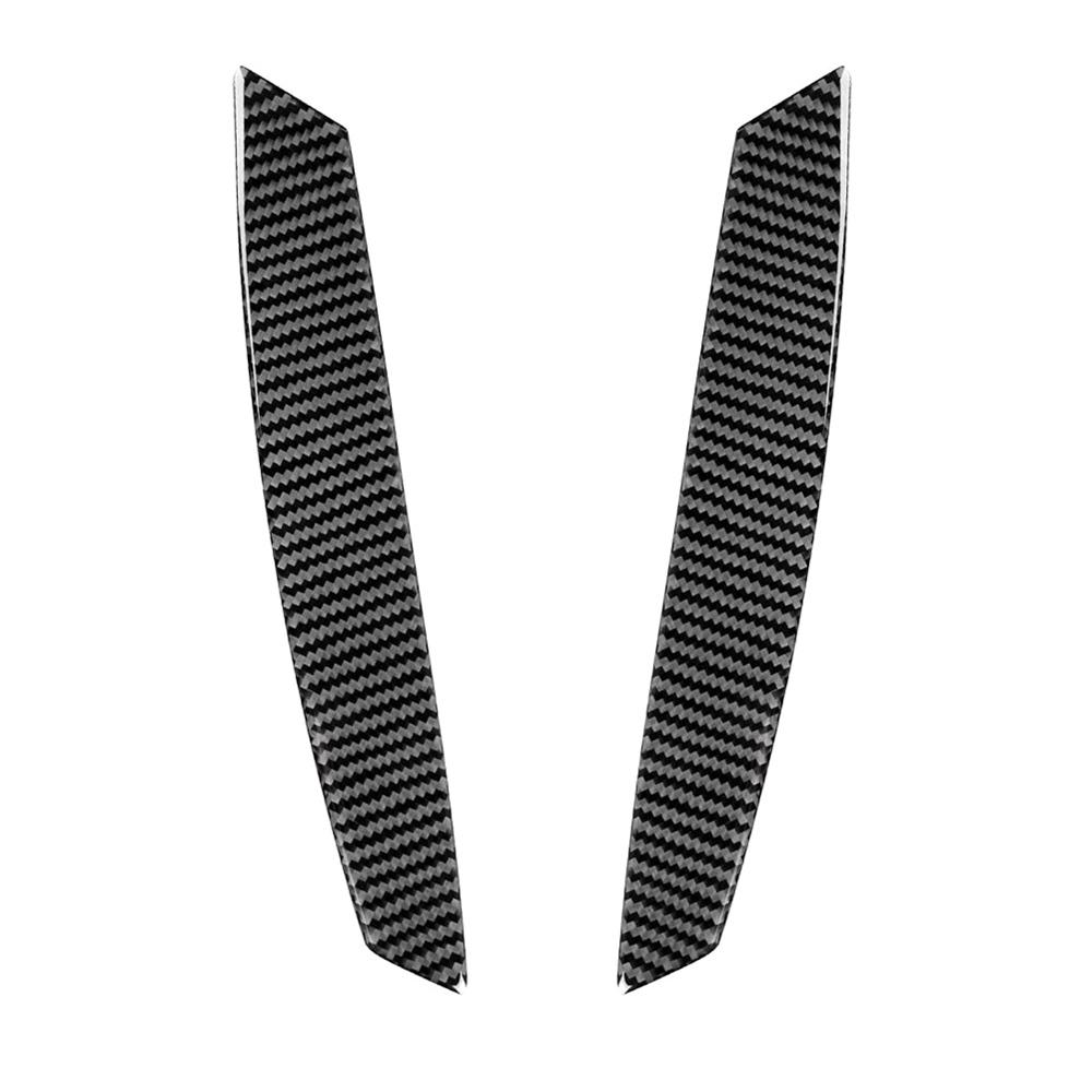 2× Carbon Fiber+Rubber Interior Door Handle Cover Sticker For BMW Z4 E85 2003-08