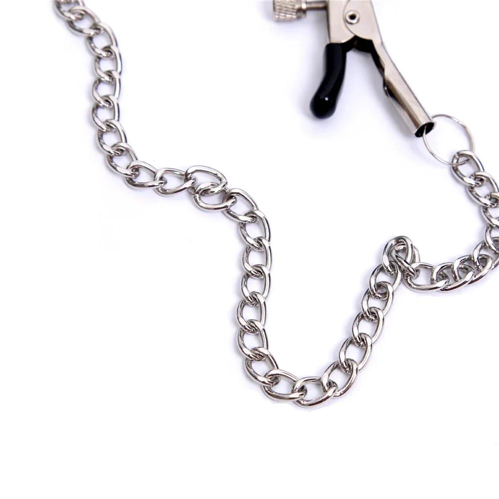 Erotic Toy PU Leather Mouth Gag Ball Oral Sex with Chain Clip Breast Nipple Clamps Fetish Bondage Harness Sex Toys Adult Games
