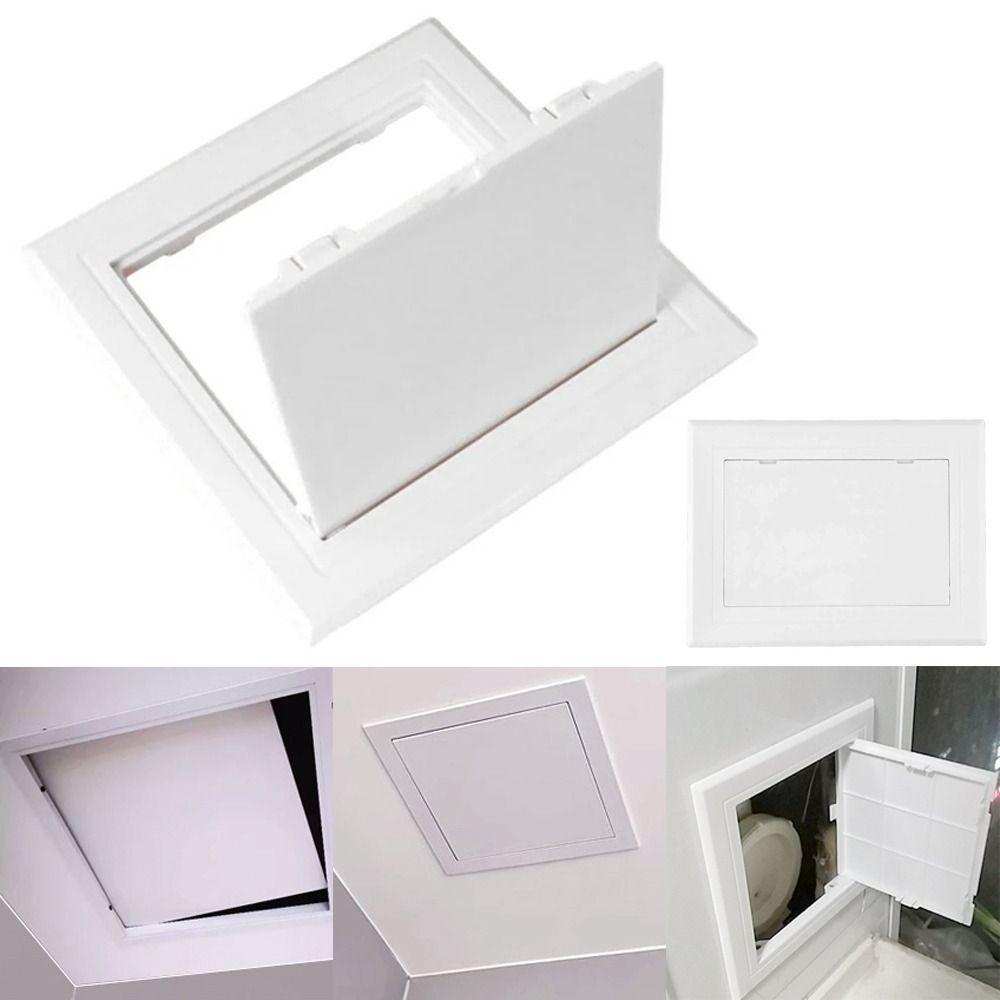 White Opening Flap Cover Plate Plastic Inspection Hole Mew Access Hatch Cover  Doors Wall Ceiling