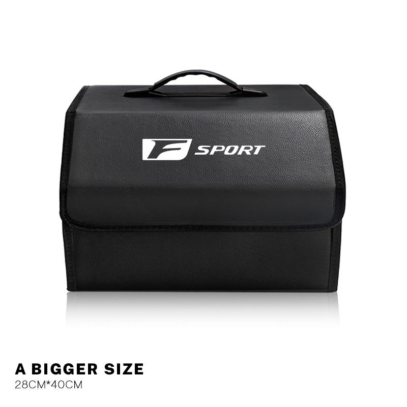 Auto Kofferraum Leder Aufbewahrungsbox Faltbar Auto Organizer Tasche Für Lexus F SPORT GS GX IS LS LX CT LC LBX NX RX 350h 450h ES UX 300e