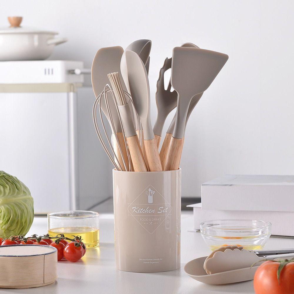 12/14Pcs/Set Eco-Friendly Silicone Kitchenware Set Multi-functional Baking Shovel  Kitchen Use
