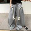 Women's American Sports Street Style Winter Style Thickened Loose Machete Thick Rope Wide Leg Pants and Sweatpants