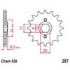 For Honda CB250 Nighthawk 250 1991-2008 CD250 1988-1994 XLR200 CA250T Rebel 250 XR350R 520 Motorcycle Front Sprocket