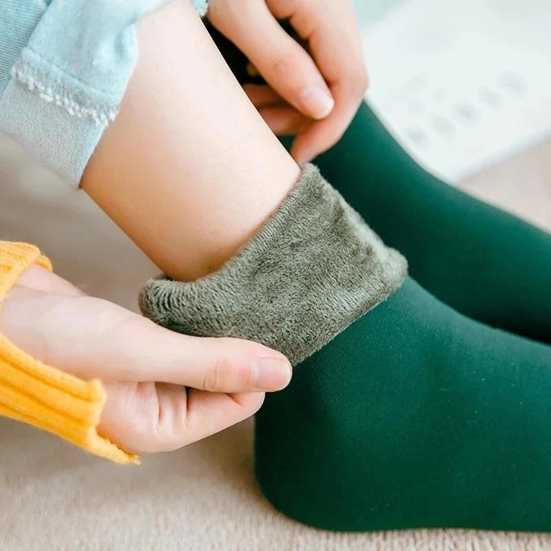 Winter Warm Thick Bottom Socks Thick And Velvet Warm Men's And Women's Cold Proof Socks Self Heating Snow Socks Floor Socks