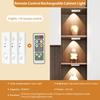 Motion Sensor LED Night Light With Remote Control Rechargeable Under Cabinet Lamp Dimmable For Wardrobe Bedroom Kitchen Lighting