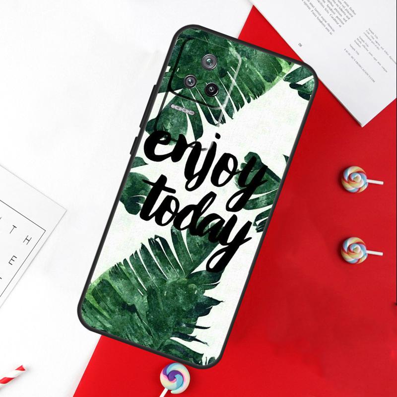 Monstera Leaves Palm Tree Flowers Cover For Xiaomi 15 Ultra 13 14 11T 12T 13T 14T Pro POCO X7 Pro X3 X5 X6 M6 F5 F6 Pro Case