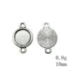 Valentine's Day Accessories For Making Jewelry Fit Round 12mm Glass Cabochon Base Setting Tray Accessories Parts Women's Clothing Bag Accessories