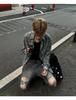 Unisex Trendiges kariertes Langarmhemd mit ausgefranstem Saum - Vielseitiger Retro-Streetstyle für Frühling und Herbst