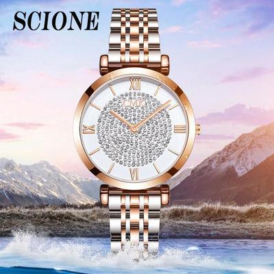 Watch Roman Temperament Fashion Women's Watch High-grade Alloy Ladies Quartz Watch