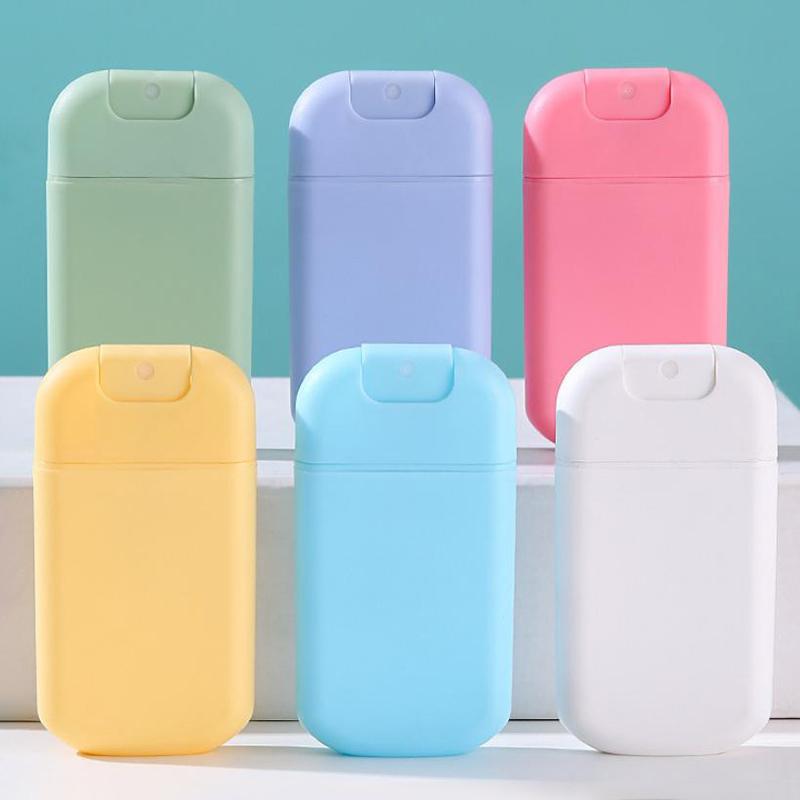 Portable Mini Refillable Fragrance Hand Sanitizer Alcohol Bottle With Spray Fragrance Pump Empty Cosmetic Container Tool