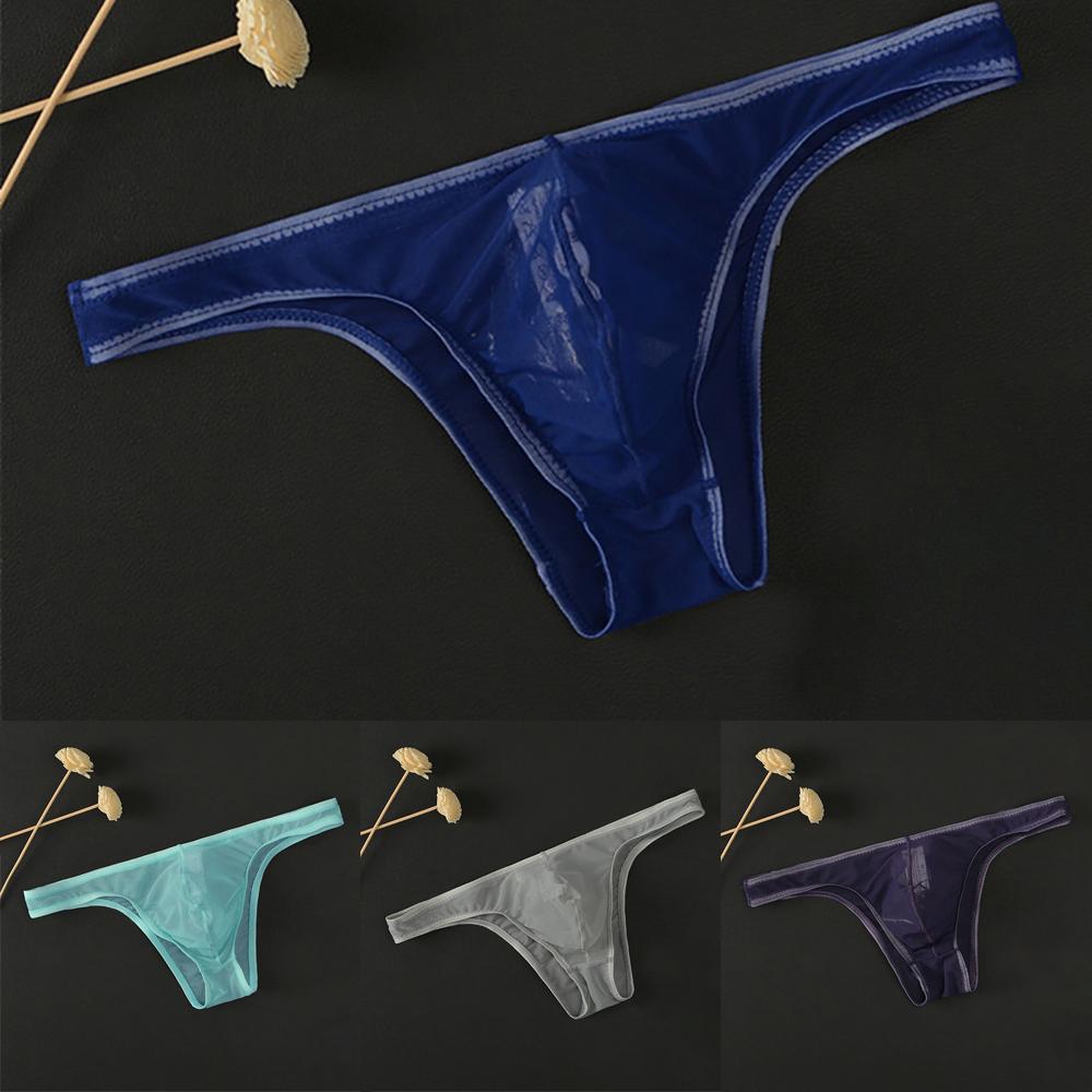 

Сексуальные мужчины Прозрачный чехол Нижнее белье Стринги G-String Трусы Низкие трусы