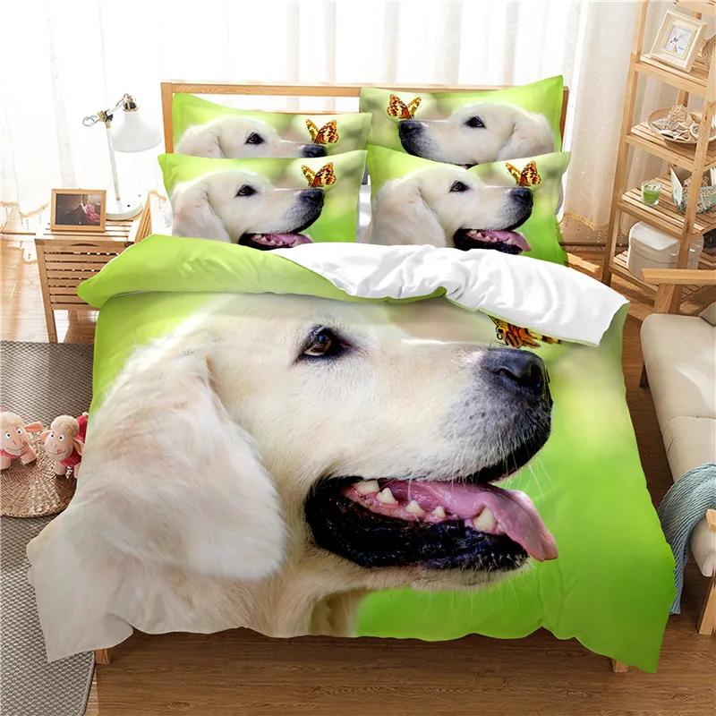 

Comforter Pet Pug Beddings Single Double S 3D Dachshund Home Bed Sets Bedroom Bed Clothes Ropa De Cama New Comforter (quilt)-EU Single(135*200cm)3pcs