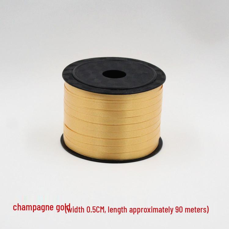 Hochzeitsballonband & Bindeset: 90m Kräuselband mit Plastikbindern