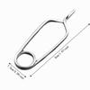 2PCS Stainless Steel Fly Tying Pliers Threaded Clamps Hackle Pliers Fly Fishing Pliers  Fly Tying