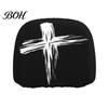 Protective Auto Headrest Protectors Halloween Car Cover, Scary Pattern Print Stretchable Universal Fit Interior Decor Protector, Breathable Polyester