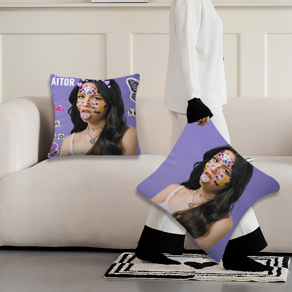 Singer O-Olivia R-Rodrigo Pillow Case Living Room Home Sofa Office Shop Cover Printing Comfort Decoration Nordic Simplicity