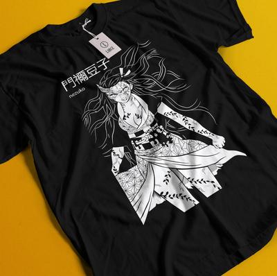 Demon Slayer Tričko Nezuko Tričko Tanjiro Tričko Muzan Doma Tričko Inosuke Zenitsu