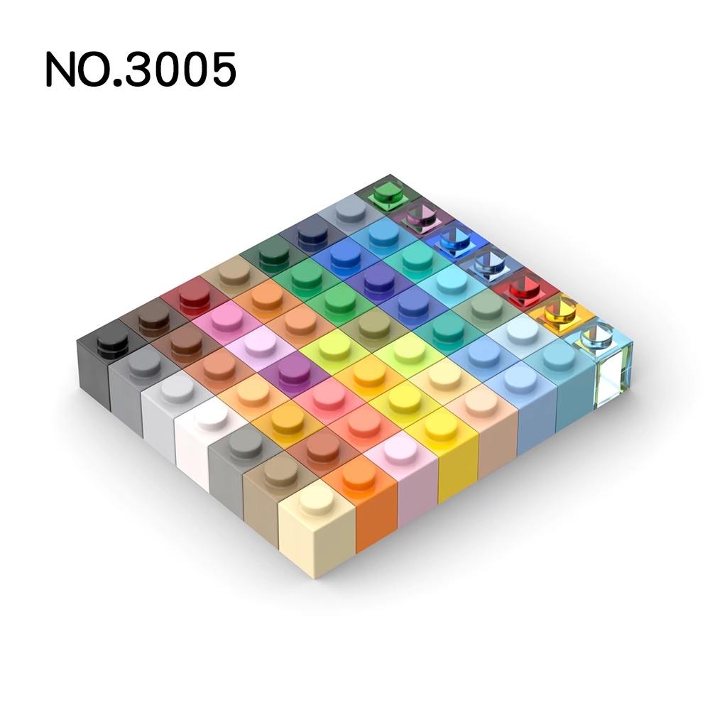 20pcs MOC Parts 3005 Brick 1 X 1 Compatible Bricks DIY Assmble Building Blocks Particle Kid Puzzle Brain Toy Gift