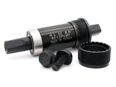 Cycle Design Yedek Alt Braket Seti Gümüş Kabuk Genişliği Uzunluk BB Seti JIS Kare Konik Kalkan Rulman 68mm/Şaft 110,5mm
