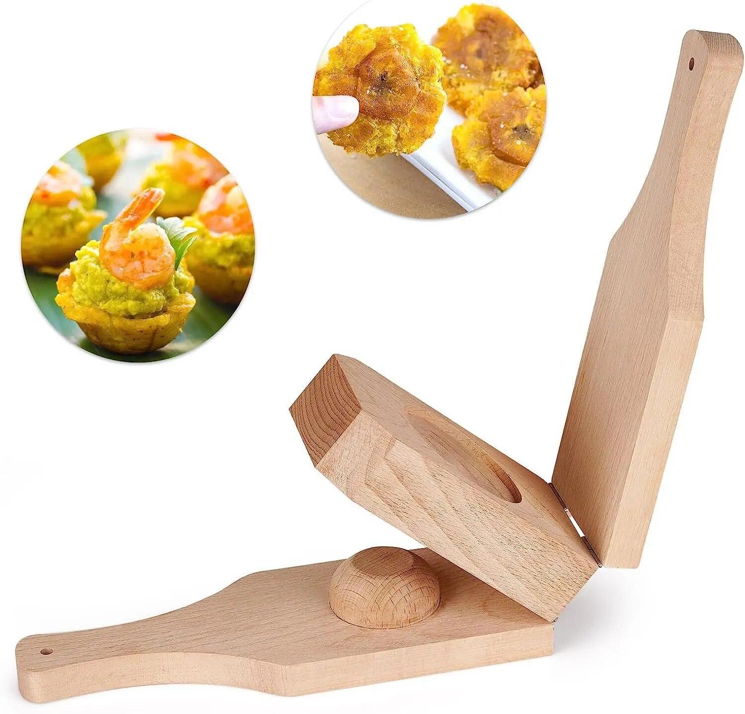 

Деревянный складной банановый пресс для кухни, можно повесить пищевой ролик, деревянный многослойный банановый торт, пресс-пластина