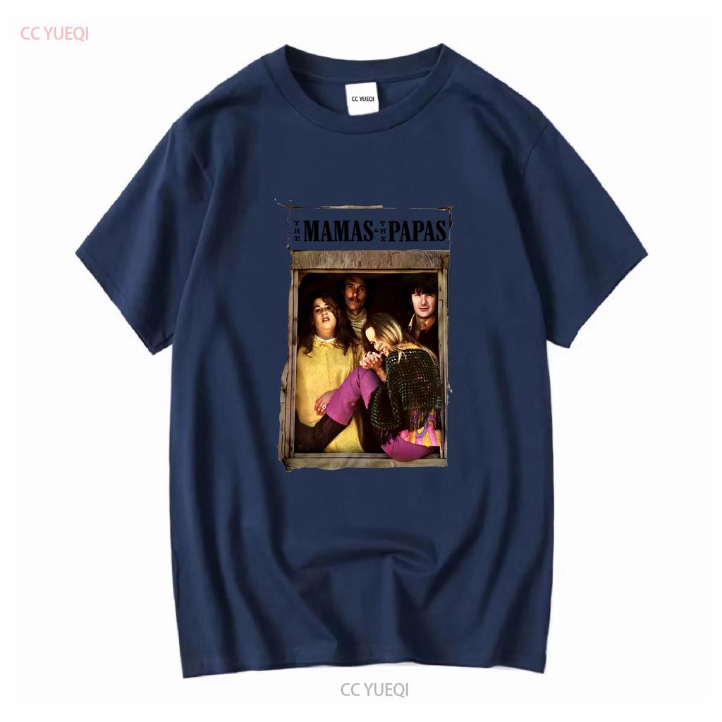 Vintage The Mamas Papas Album Cotton White All Size T Shirt BL029 vintage Washed Casual Stretched Unisex homme