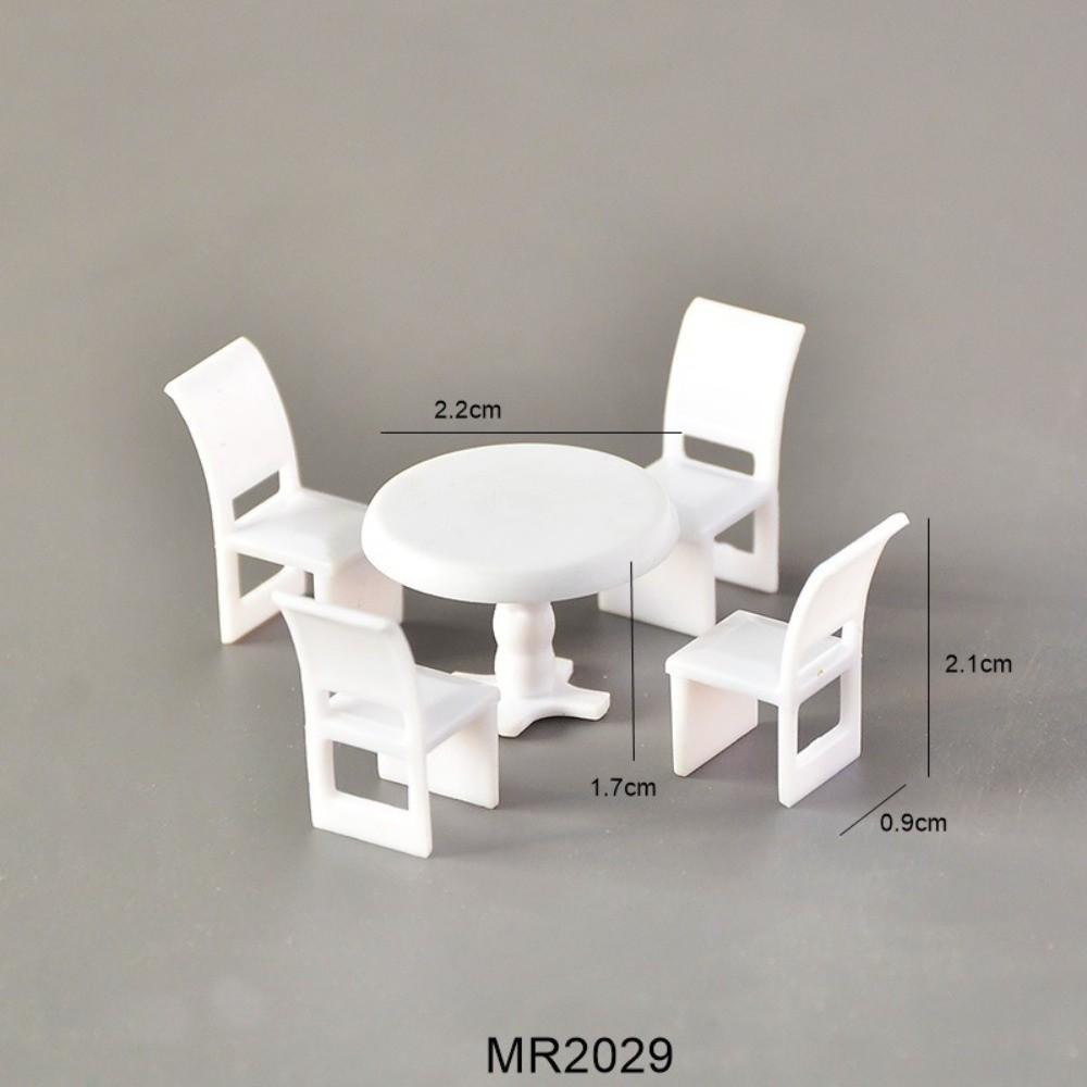 2Set Miniature Miniature Furniture Model Self Assembly Dollhouse Furniture Set  House Decoration