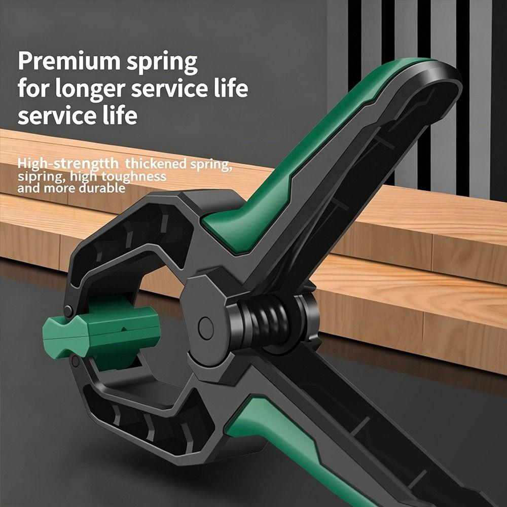 

Portable Plastic Quick Clamp Non-slip Handle Multi-Purpose Woodworking Tool Spring Clamps Fixing Tools Photo Studio 4inch