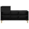 Shoe Cabinet with Storage Black Oak Effect 102 X 36 X 60 Cm