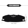 Car Dashboard Cover Mat Compatible for Jeep Grand Cherokee 2021-2023, Protective Polyester Black Center Console Interior Trim Dash Board Mat