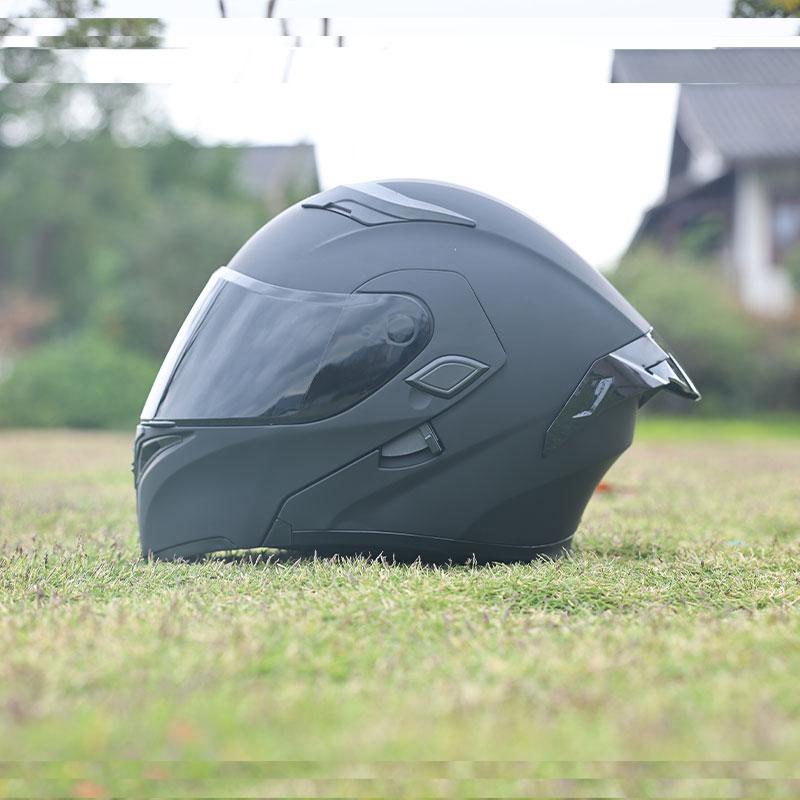 ORZ-Premium ABS Modular Motorcycle Helmet, Dual Internal & External Visor, Breathable Anti Impact Protective Gear for Riders