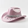 Women Sequin Fedora Hat With Rhinestone Ribbons Fashion Festival Party Wedding Dress Hats Cowgirl Jazz Cap