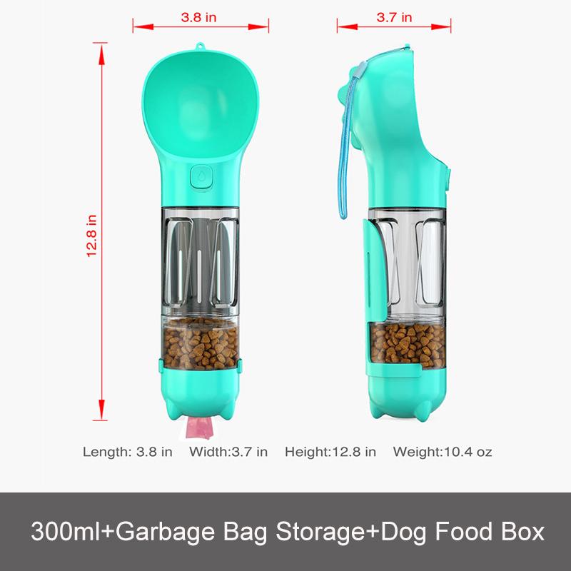Tragbare Hundewasserflasche Für Kleine Große Hunde Reise Welpe Katze Trinknapf Outdoor Haustierwasserspender Futterautomat mit Schaufel