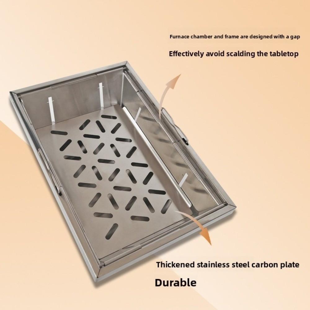 Folding IGT Barbecue Grill Stainless Steel Portable BBQ Rack  Picnic Activities