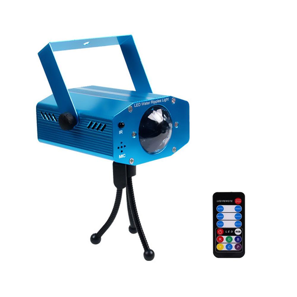 7 Colors Disco Lights LED Water Ripples Effect Light Projector Stage Lights Sound Activated With Remote Control For DJ KTV Disco